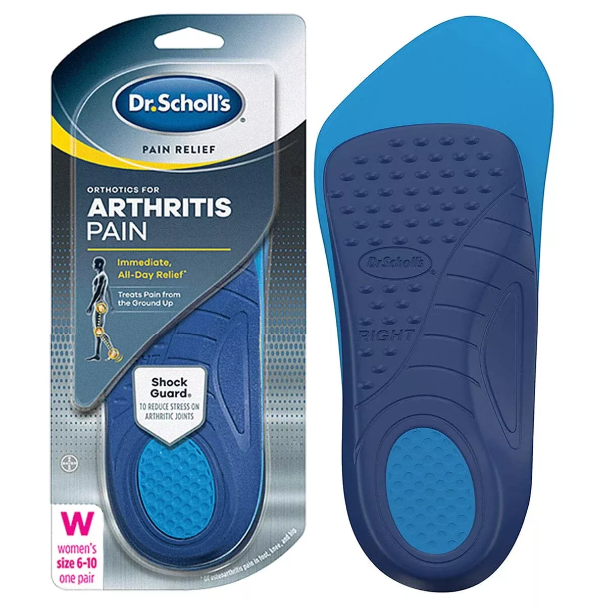 Emerson Dr. Scholl's Pain Relief Orthotic, Size 6 to 10, Female, for Arthritis Pain