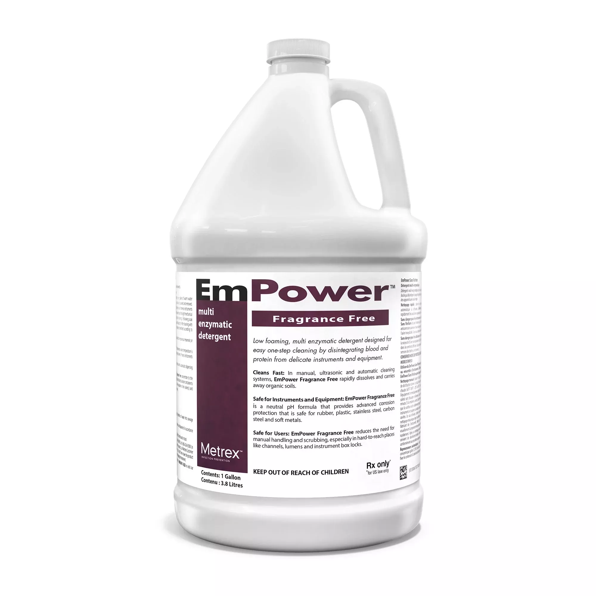 EmPower Fragrance Free Dual Enzymatic Instrument Detergent / Presoak