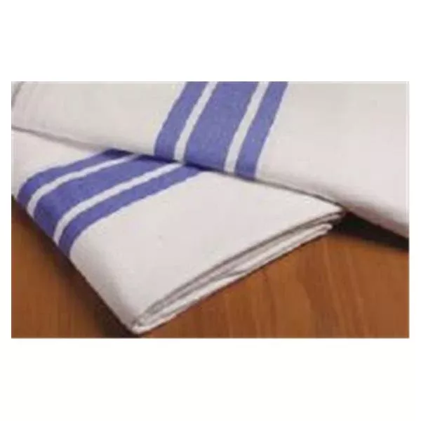 Encompass Group Blanket Bath 70x90" 80% Cotton/20% Polyester Blue Strip 1/Dz
