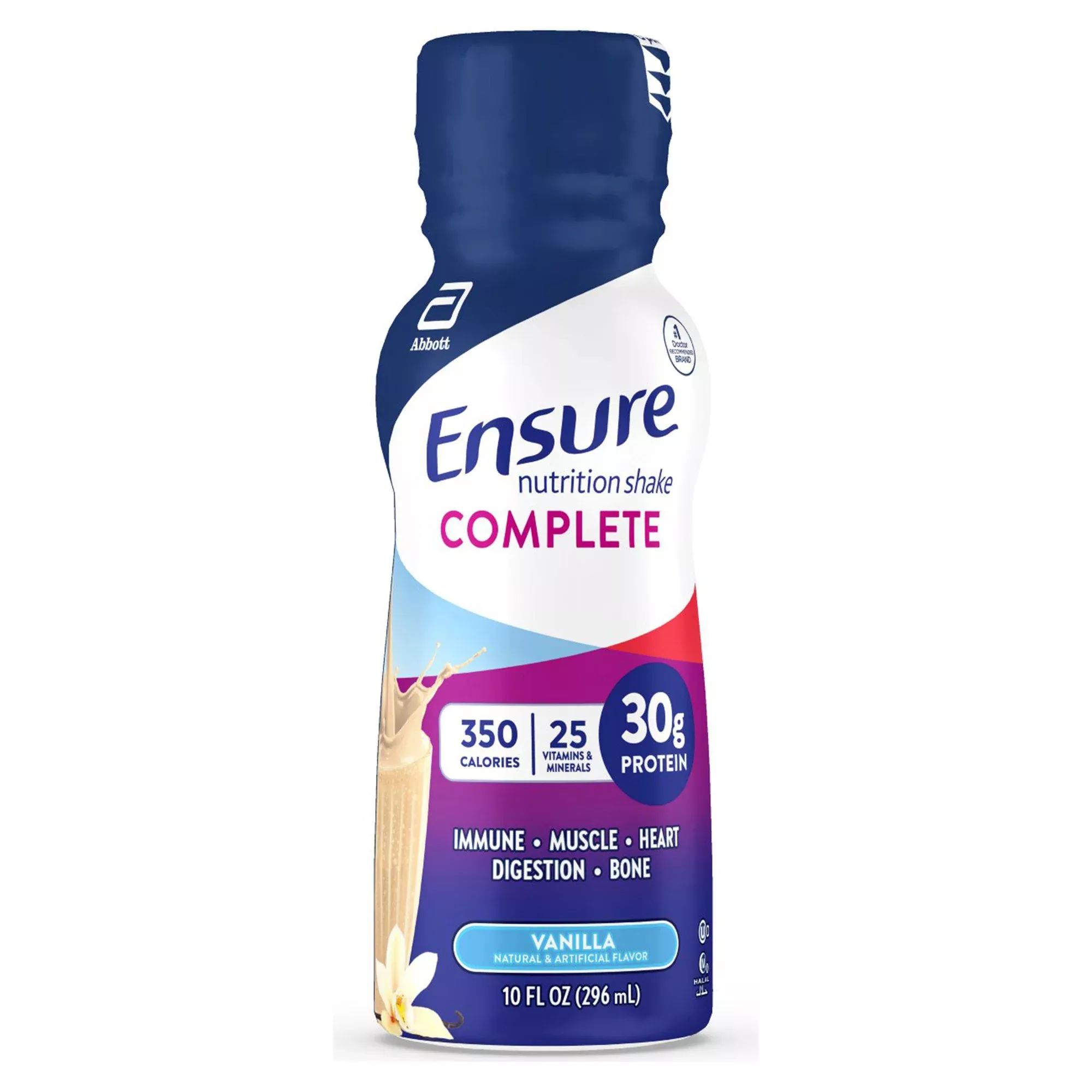 Ensure Complete Nutrition Shake, Vanilla, 10-ounce bottle