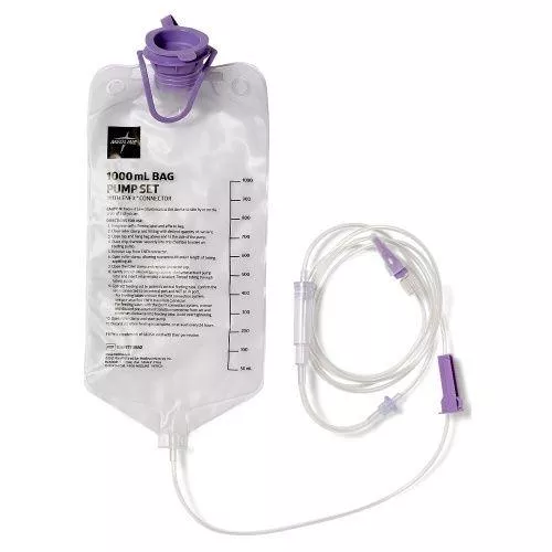 EntraFlo H20 Nutritional Delivery System 1000 mL Water Bag with Enfit Connector