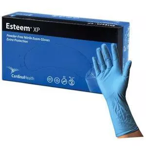 Esteem Extended Cuff Powder-Free, Nitrile Exam Gloves, 12", Non-Sterile, Large, REPLACES 55N8853XP