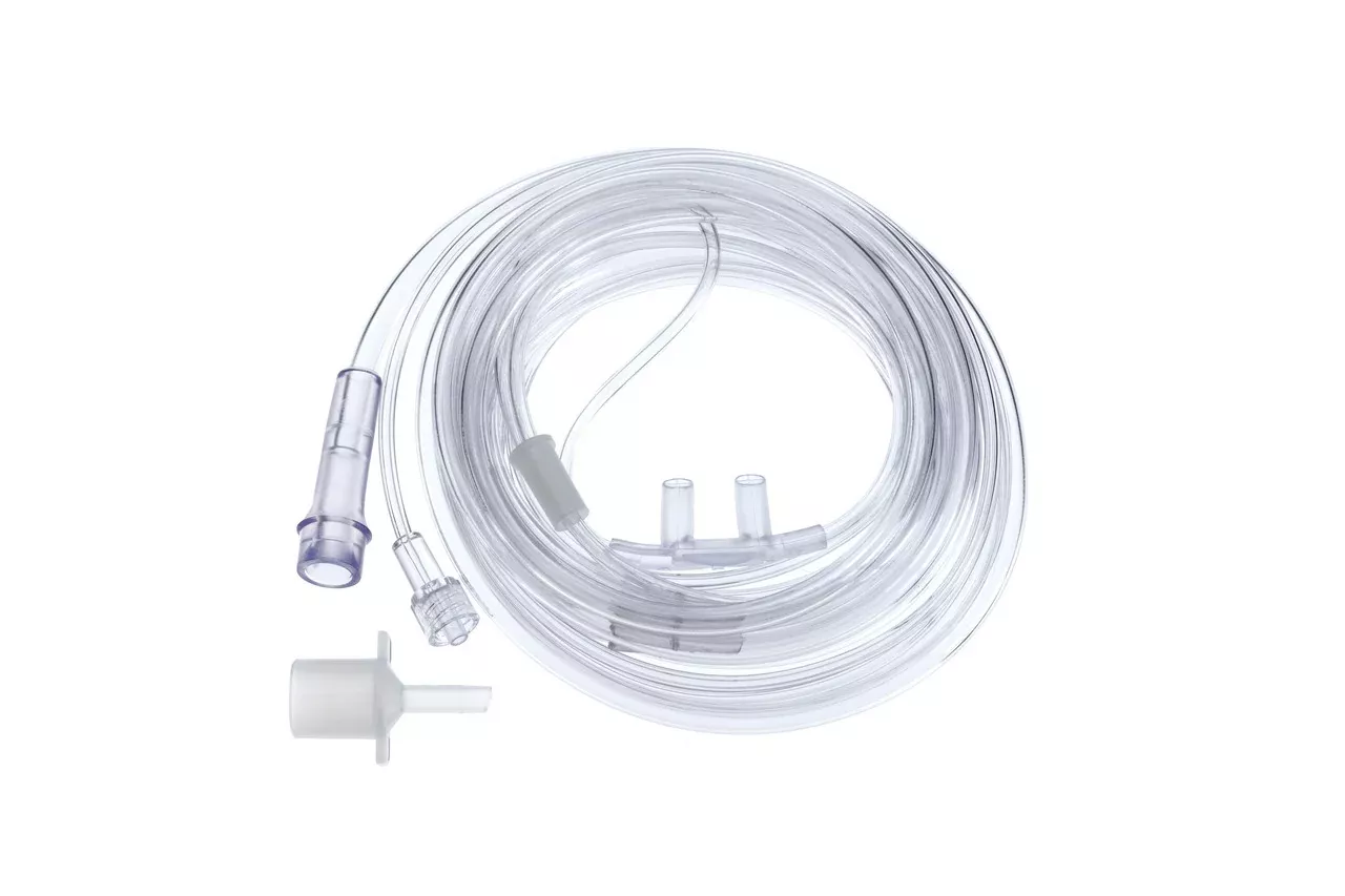 ETCO2 Sampling Softech Bi-Flo Cannula, Female Luer Connector