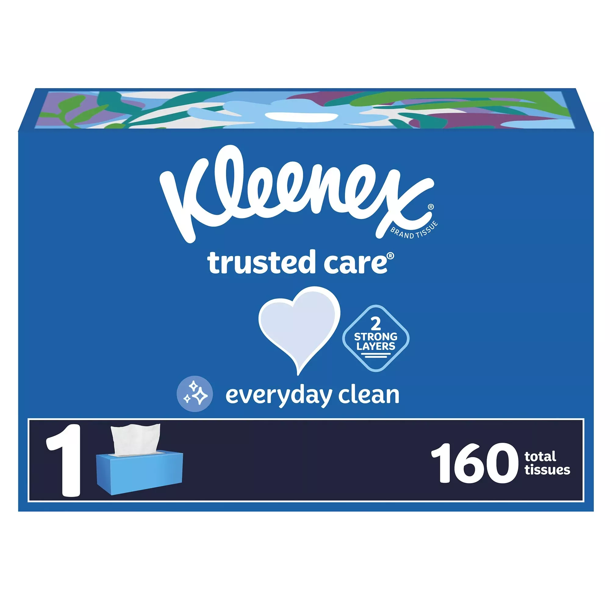Facial Tissue Kleenex Trusted Care White 3.469 X 4-3/4 Inch 160 Count