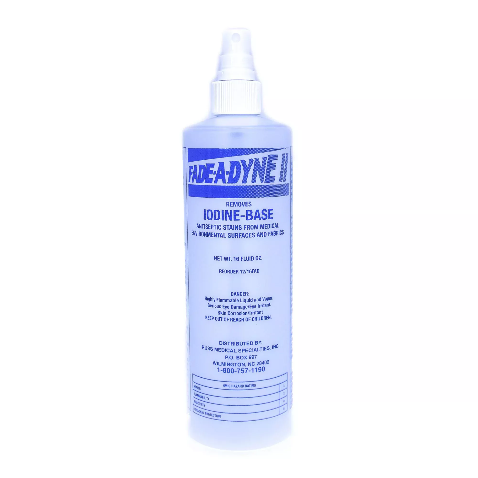 Fade-A-Dyne II Iodine Stain Remover, 16 oz. - 12 Pack