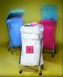 Fashion Seal Bag Lndry/Lnn Fshn Shld Blu Rctnglr Btm/Hd 30x40 Hnd Hls Poly Ea