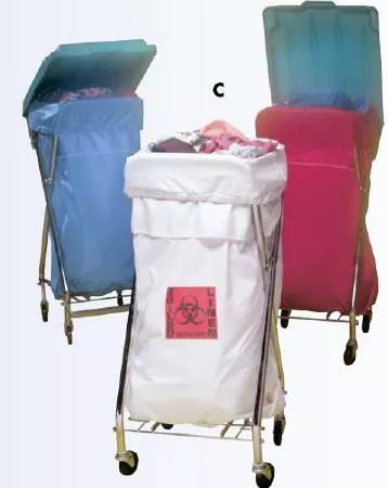 Fashion Seal Bag Lndry/Lnn Fshn Shld Blu Rctnglr Btm/Hd 40x40 Hnd Hls Poly Ea
