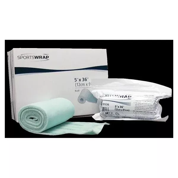 Ferris MfgBandage SportsWrap PolyMem Foam 5x36" NS Roll Green 2x4/Ca