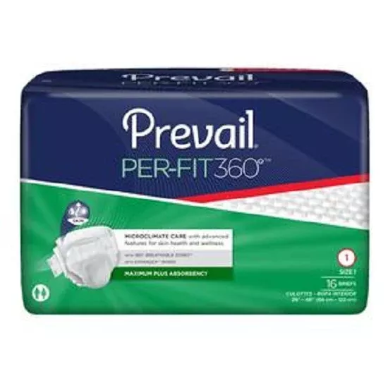 First Quality Products Brief Prvl Prft 360 Adlt Unsx Md 26-48 Max Odr Grd Wht 96/Ca