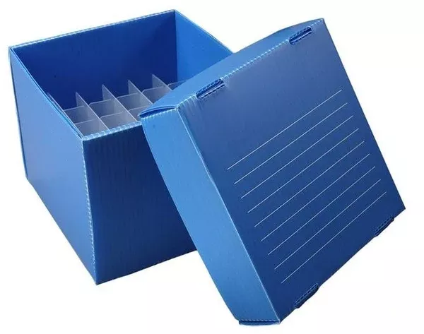 Fisher Scientific Freezer Box True North™ 12 X 14.5 X 14.7 cm, 15 mL Tube, Blue, 36 Well Count, -80°C Storage Temperatures - M-1050322-2311 - Pack of 10