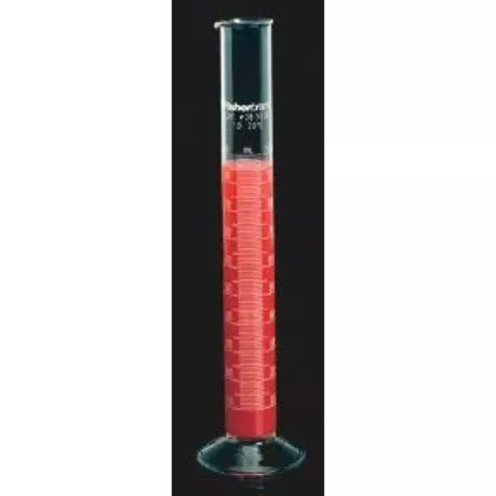 Fisher Scientific Graduated Cylinder Fisherbrand™ Double-Scale Glass 100 mL - M-677898-478 - Each