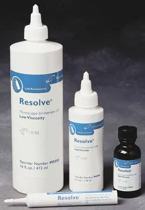 Fisher Scientific Immersion Oil Resolve 1 oz, Clear, Colorless, Low Viscosity - M-245254-1203 - Each