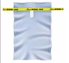 Fisher Scientific Lab Sample Bag Whirl-Pak 4-1/2 X 9 Inch Polyethylene 532 mL (18 oz.) Wire Tab Closure Unprinted Sterile - M-441981-2123 - Pack of 500