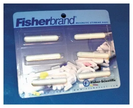 Fisher Scientific Magnetic Stir Bar Fisherbrand™ 0.31 X 0.5 Inch, PTFE Coating, Octagonal Shape - M-1029765-3711 - Pack of 6