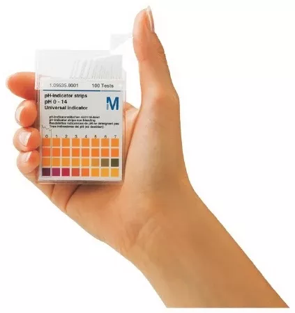 Fisher Scientific pH Indicator Strip EMD Millipore MColorpHast™ Universal, 15 Graduations, 10° to 25°C Storage Requirements, 0 to 14 pH Range - M-895312-2921 - Roll of 100