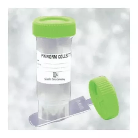 Fisher Scientific Pinworm Container Polypropylene Cap Closure with Pinworm Paddle - M-1006048-2693 - Pack of 25