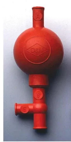 Fisher Scientific Silicone Bulb Red, 3 Valve, Safety Pipette Filler - M-587913-2868 - Each