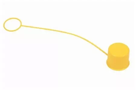 Fisher Scientific Sprayhead Dust Cover 0.125 X 7 OD, 1 Inch, Yellow, 0.004 kg Weight For Eyewash - M-812083-2038 - Each