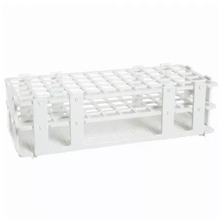 Fisher Scientific Stacking Test Tube Rack SP Scienceware™ No-Wire™ 60 Place 16 mm Tube Size White 2-1/2 X 4-1/8 X 9-3/4 Inch - M-824858-4795 - Each