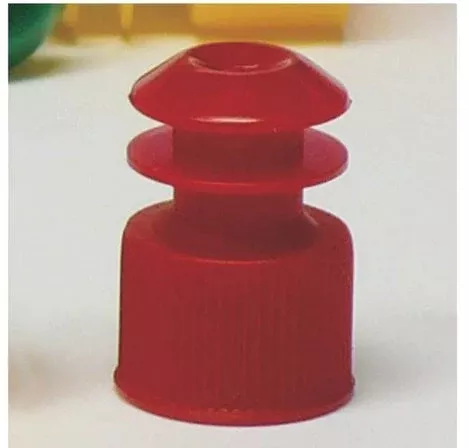 Fisher Scientific Tube Closure Polyethylene Flanged Plug Cap Red 12 mm For 12 mm Tubes NonSterile - M-636432-3881 - Pack of 1