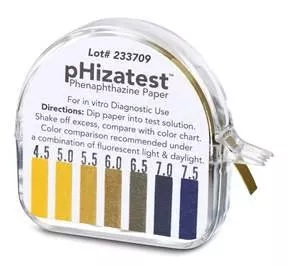 Fisher Scientific Vaginal pH Test Paper in Dispenser pHizatest* 4.5 to 7.5 - M-835415-494 - Each