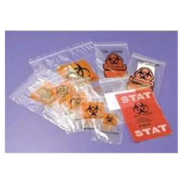 Fisher ScientificBag Biohazard 10x8" PE Clear/Orange Symbl 3Wl/Lt Dty 1000/Ca