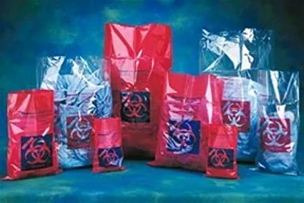 Fisher ScientificBag Biohazard 48x37" Elstc Vnt PE Rd 2mil Symbl Atoclv 100/Pk