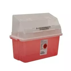 GatorGuard™ Safety In-Room Sharps Container, 5 Quart, 14 x 6 x 13 Inch