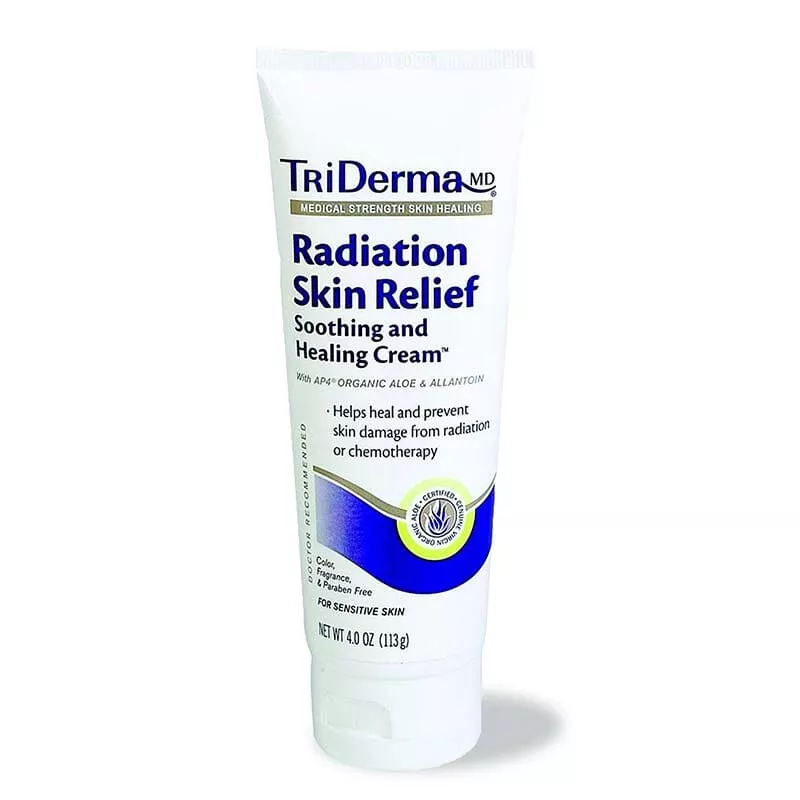 Genuine Virgin Aloe TriDerma Radiation Skin Relief™ Soothing and Healing Cream, Non-sticky, Non-Greasy, 4 oz