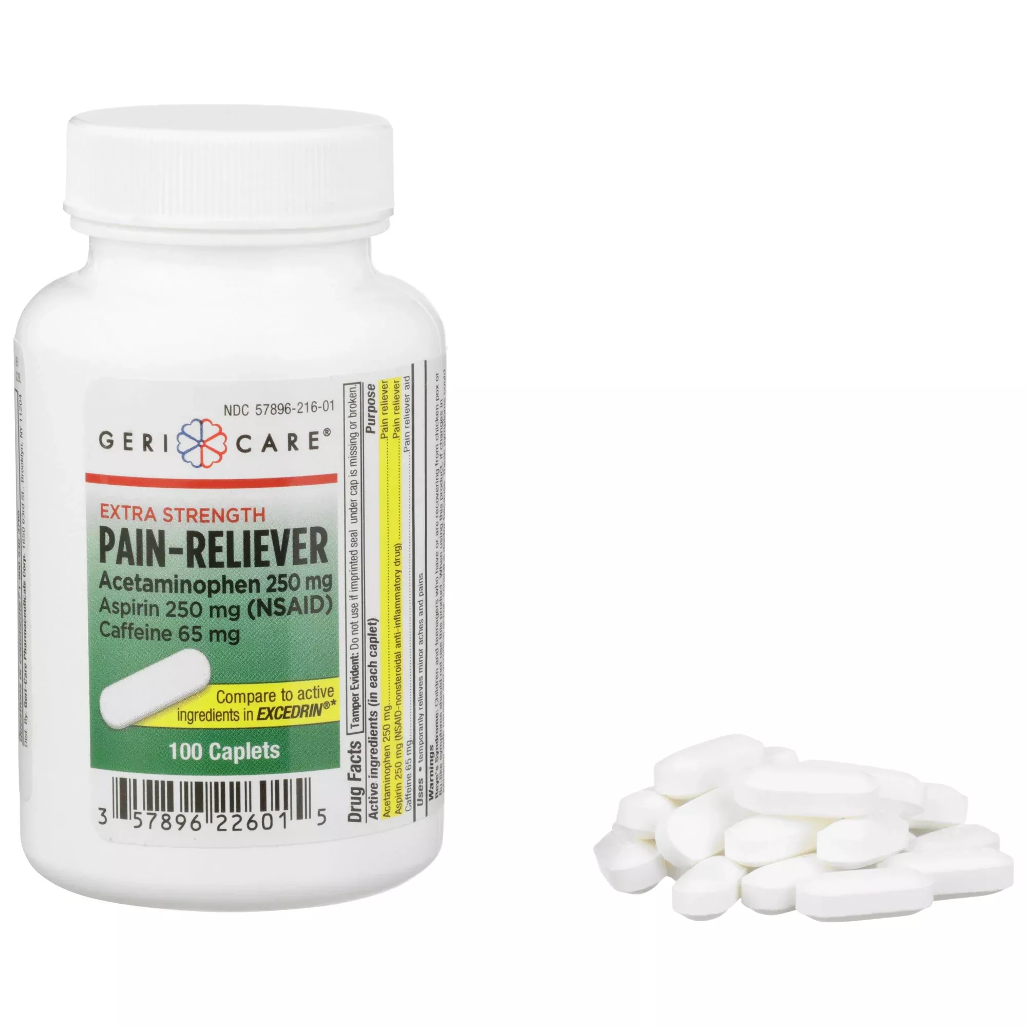 Geri-Care Acetaminophen / Aspirin / Caffeine Pain Relief