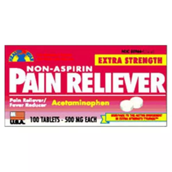 Geri-Care Pharmaceuticals Acetaminophen 500mg Tablets Extra Strength 1000/Bt, 12 BT/CA (013-10)
