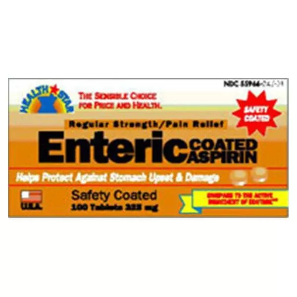 Geri-Care Pharmaceuticals Aspirin 325mg Tablets Enteric Coated 100/Bt