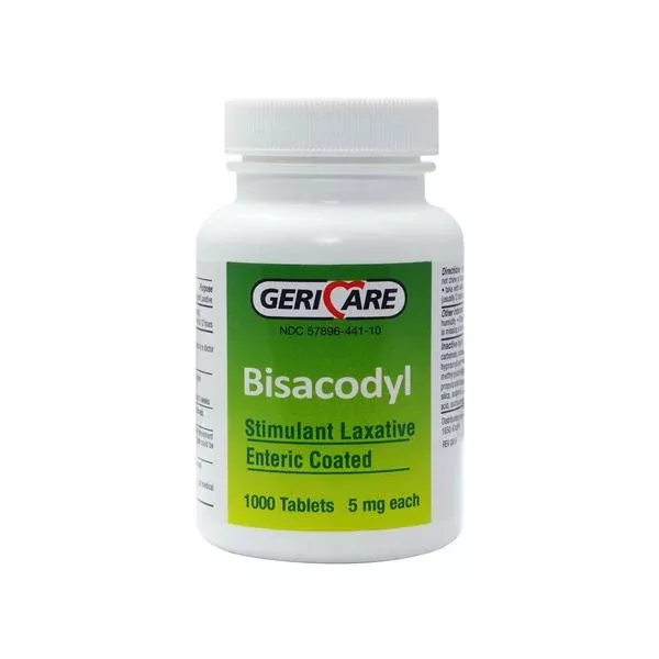 Geri-Care Pharmaceuticals Bisacodyl EC Tablets 5mg 1000/Bt