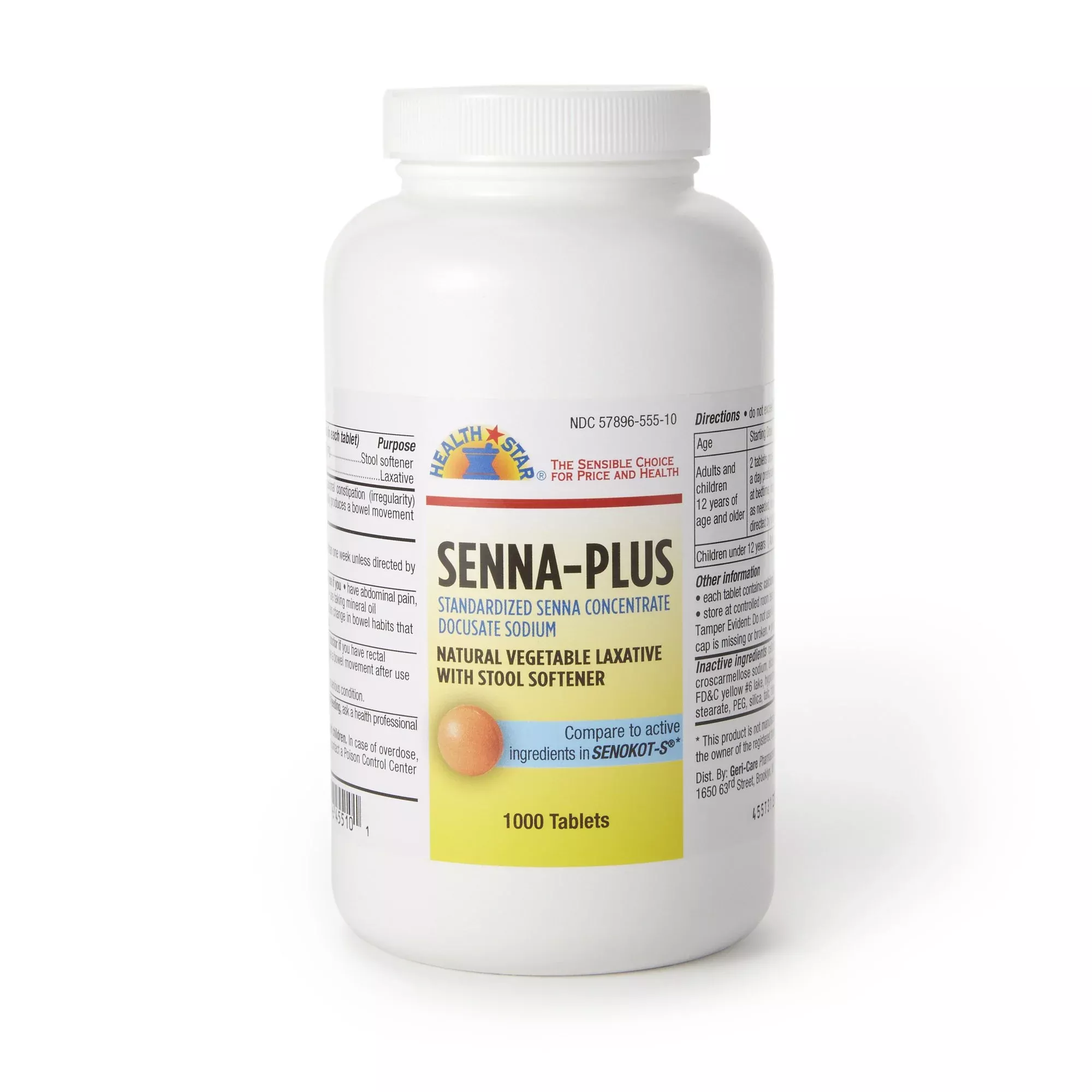 Geri-Care Senna Plus Docusate Sodium / Sennosides Stool Softener