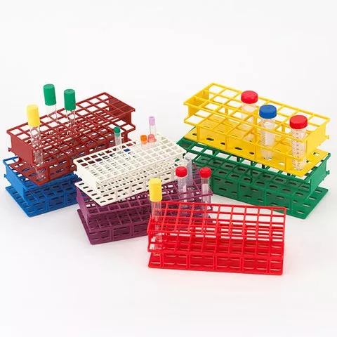 Globe Scientific 3-Tiered Test Tube Rack Globe Scientific 72 Place 16 mm Tube Size Blue 2-3/4 X 5 X 9-4/5 Inch - M-1094649-3228 - Each