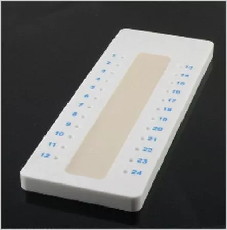Globe Scientific Capillary Tube Holding Tray 24 Place with Sigillum Wax Sealent For Microhematocrit Capillary Tubes - M-541934-4711 - Box of 10