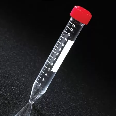 Globe Scientific Centrifuge Tube Conical Bottom Plain 17 X 120 mm 15 mL Red Screw Cap Polypropylene Tube - M-537544-1600 - Case of 1
