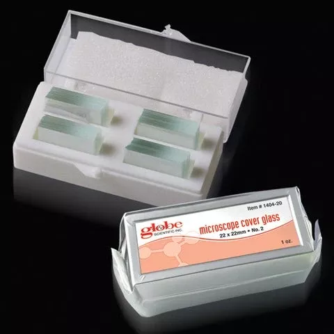 Globe Scientific Cover Glass Rectangle No. 1 Thickness 22 X 50 mm - M-1036726-1564 - Case of 10
