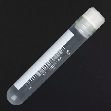 Globe Scientific CryoClear™ Cryogenic Tube Round Bottom Plain 12.5 X 76.4 mm 3.6 mL Without Color Coding Screw Cap Polypropylene Tube - M-1174761-4455 - Case of 500