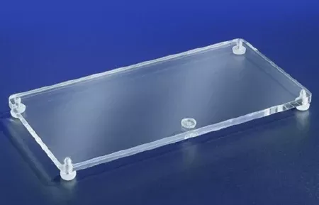Globe Scientific Leveling Platform Acrylic, 320mm X 50mm, Leveling Bubble, Adjustable Feet ESR Testing - M-543923-2147 - Each