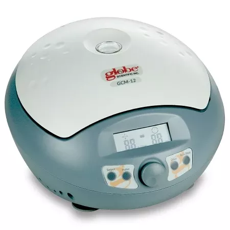 Globe Scientific Microcentifuge GCM Series 12 Place Fixed Angle Rotor Variable Speed Up to 15,000 RPM / 15,100xG Max RCF - M-1138983-862 - Each