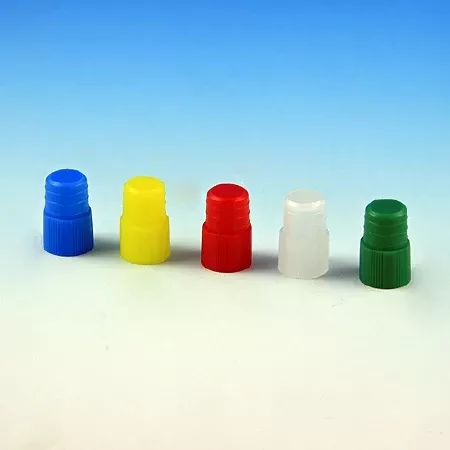 Globe Scientific Plug Cap 12 mm, Blue, Polyethylene, Hollow Top Fits Globe 12 X 75 Mm Ps And Pp Tubes - M-633223-3570 - Pack of 1000