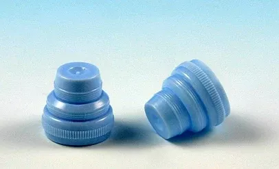 Globe Scientific Plug Cap Light Blue Secondary Tube - M-561353-4537 - Bag of 1000