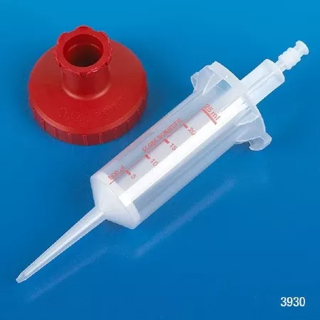 Globe Scientific RV-Pette PRO Dispenser Tip 25 mL, With 1 Adapter For Repeat Volume Pipettors - M-1073039-436 - Bag of 25