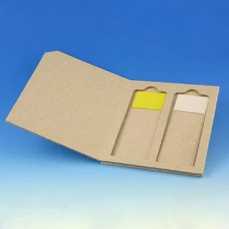 Globe Scientific Slide Mailer 2-Slide Capacity For use with 25 X 75 mm Microscope Slides - M-1184968-3870 - Box of 100