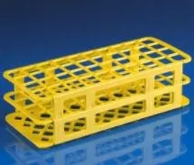 Globe Scientific Stacking Test Tube Rack Globe Scientific 456500 Series 40 Place 20 to 21 mm Tube Size Yellow 2-4/5 X 4-1/8 X 9-3/5 Inch - M-920637-3902 - Each