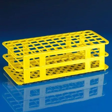 Globe Scientific Stacking Test Tube Rack Globe Scientific 456500 Series 60 Place 15 to 17 mm Tube Size Blue 2-4/5 X 4-1/8 X 9-3/5 Inch - M-542530-1086 - Each