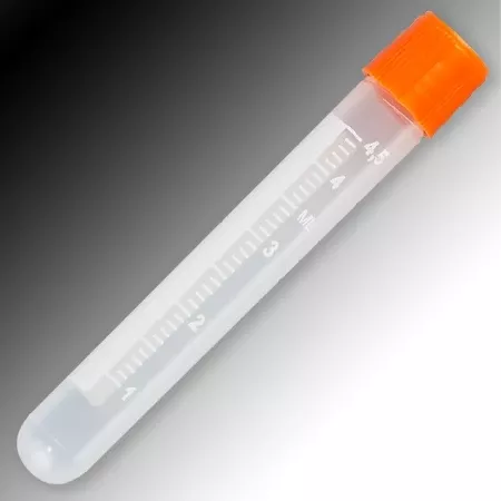 Globe Scientific Storage and Transport Tube Round Bottom Plain 12.3 X 88 mm 5 mL Without Color Coding Without Closure Polypropylene Tube - M-809845-2158 - Pack of 1000