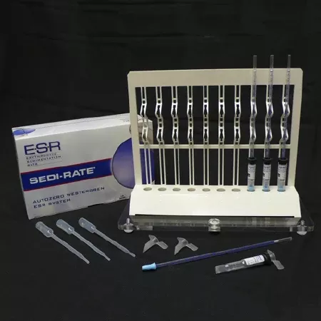 Globe Scientific Test Starter Kit Sedi-Rate™ Autozero Westergren Erythrocyte Sedimentation Rate (ESR) Whole Blood Sample 100 Tests - M-539224-4127 - Case of 100