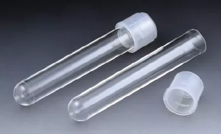 Globe Scientific Test Tube Round Bottom Plain 17 X 100 mm 15 mL Without Color Coding Dual Position Snap Cap Polystyrene Tube - M-662210-3545 - Case of 500